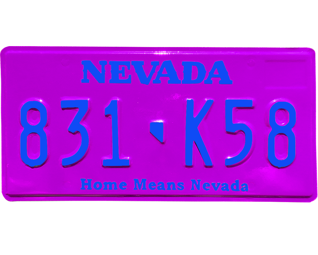 Nevada License Plate Wrap Kit
