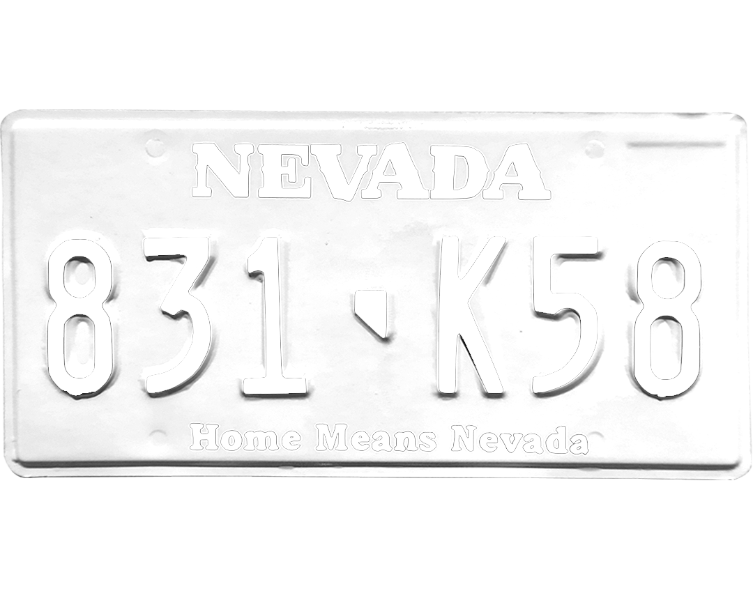 Personalized Nevada License Plate 5 Sizes Mini to Full Size Free