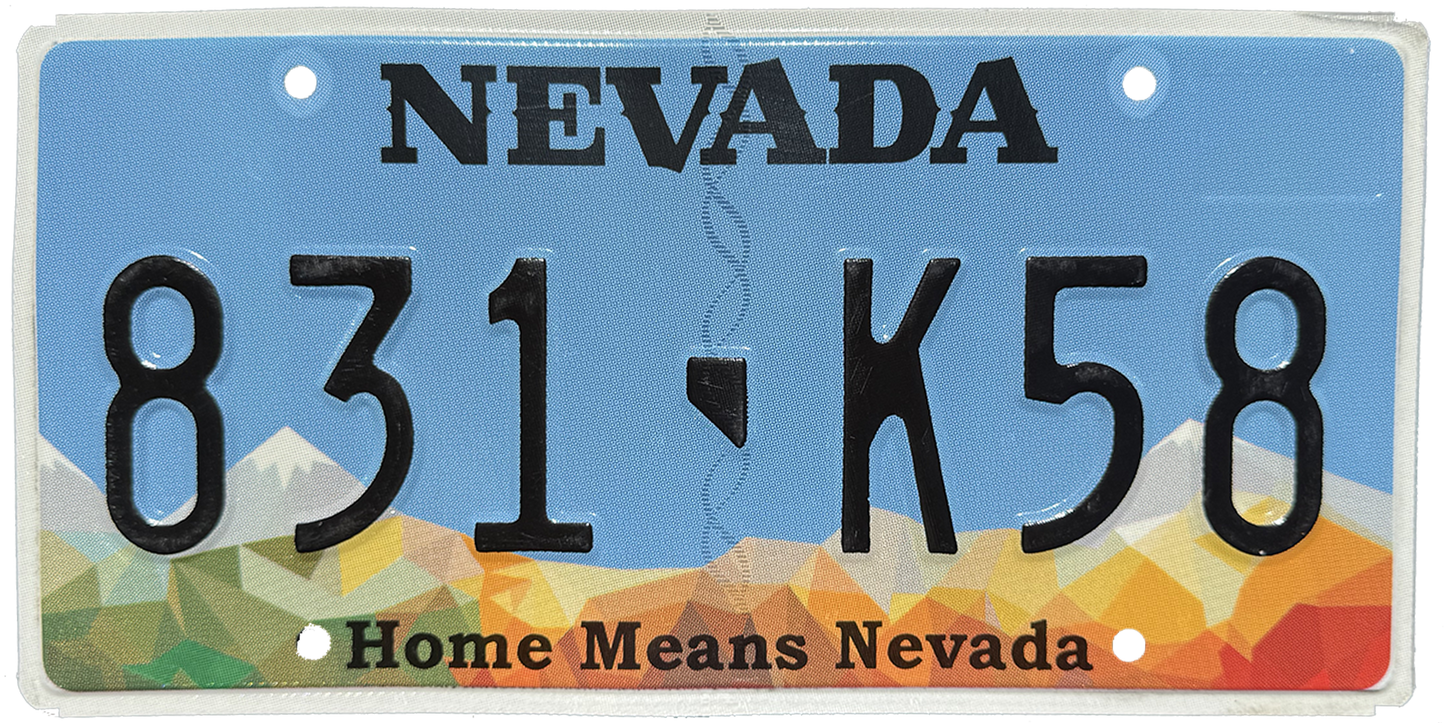 Nevada License Plate Wrap Kit