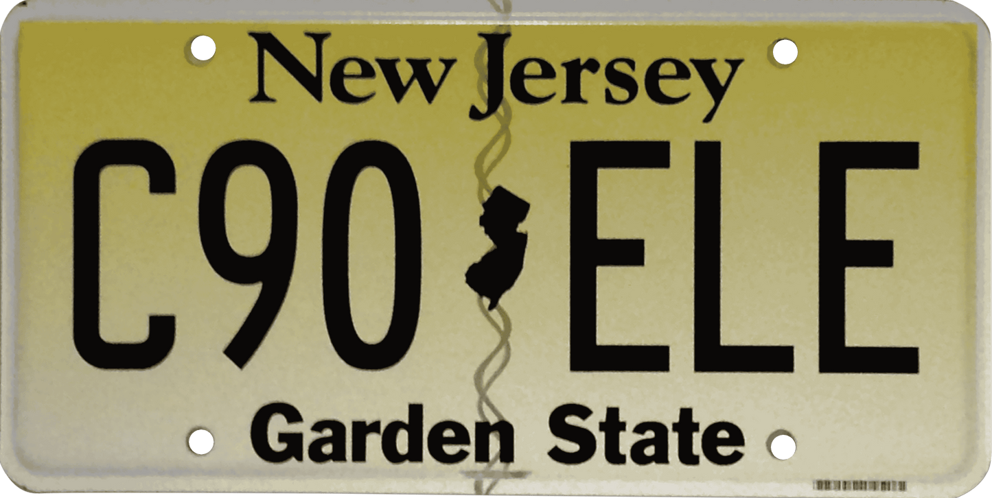 New Jersey License Plate Wrap Kit