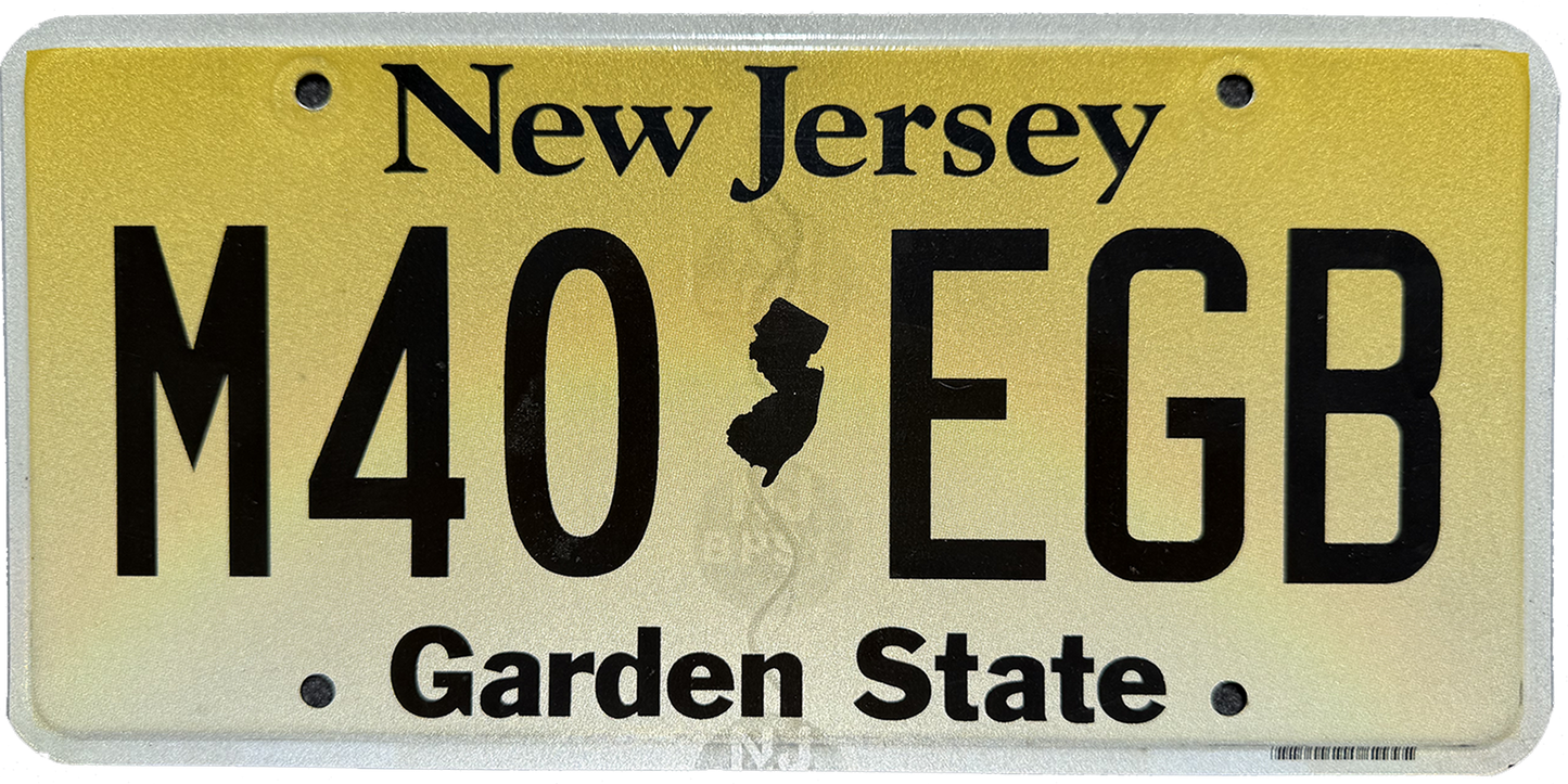 New Jersey License Plate Wrap Kit