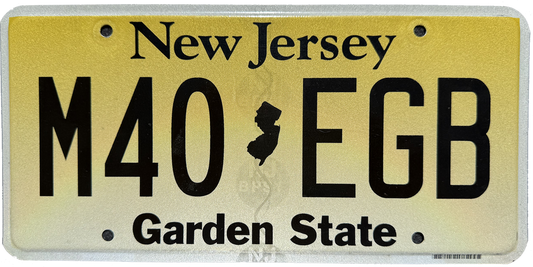 New Jersey License Plate Wrap Kit