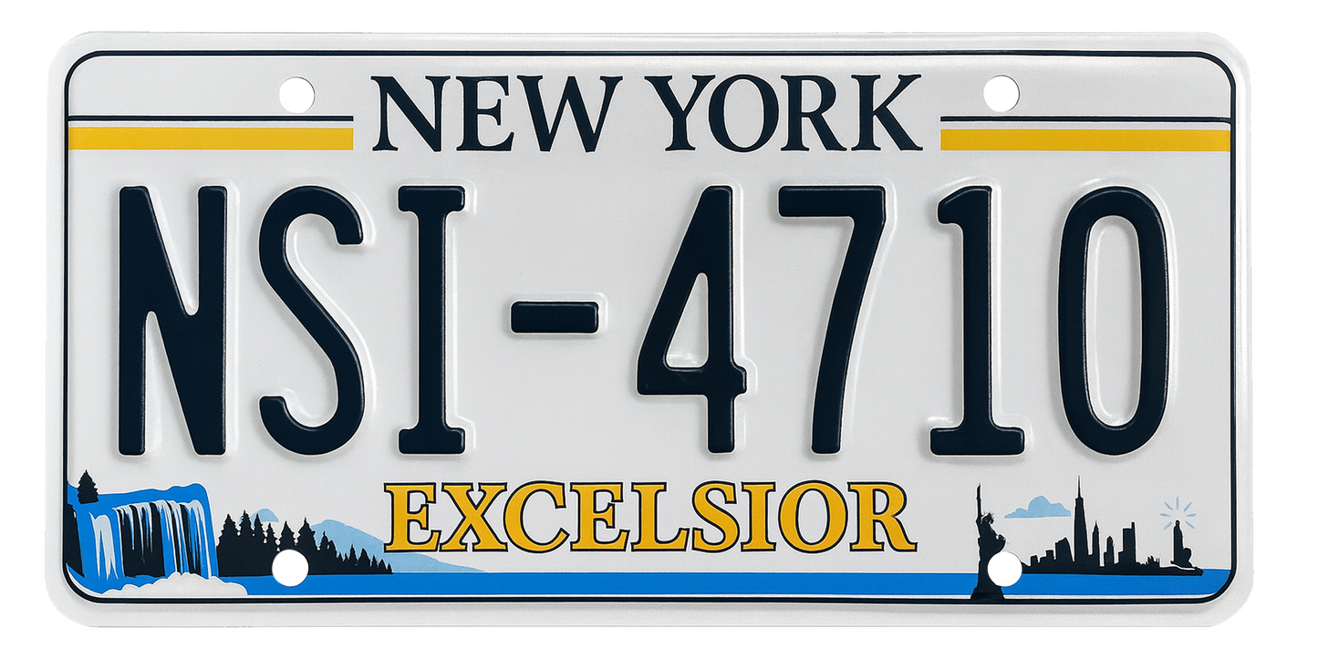 New York License Plate Wrap Kit | Excelsior