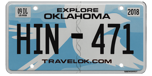 Oklahoma License Plate Wrap Kit