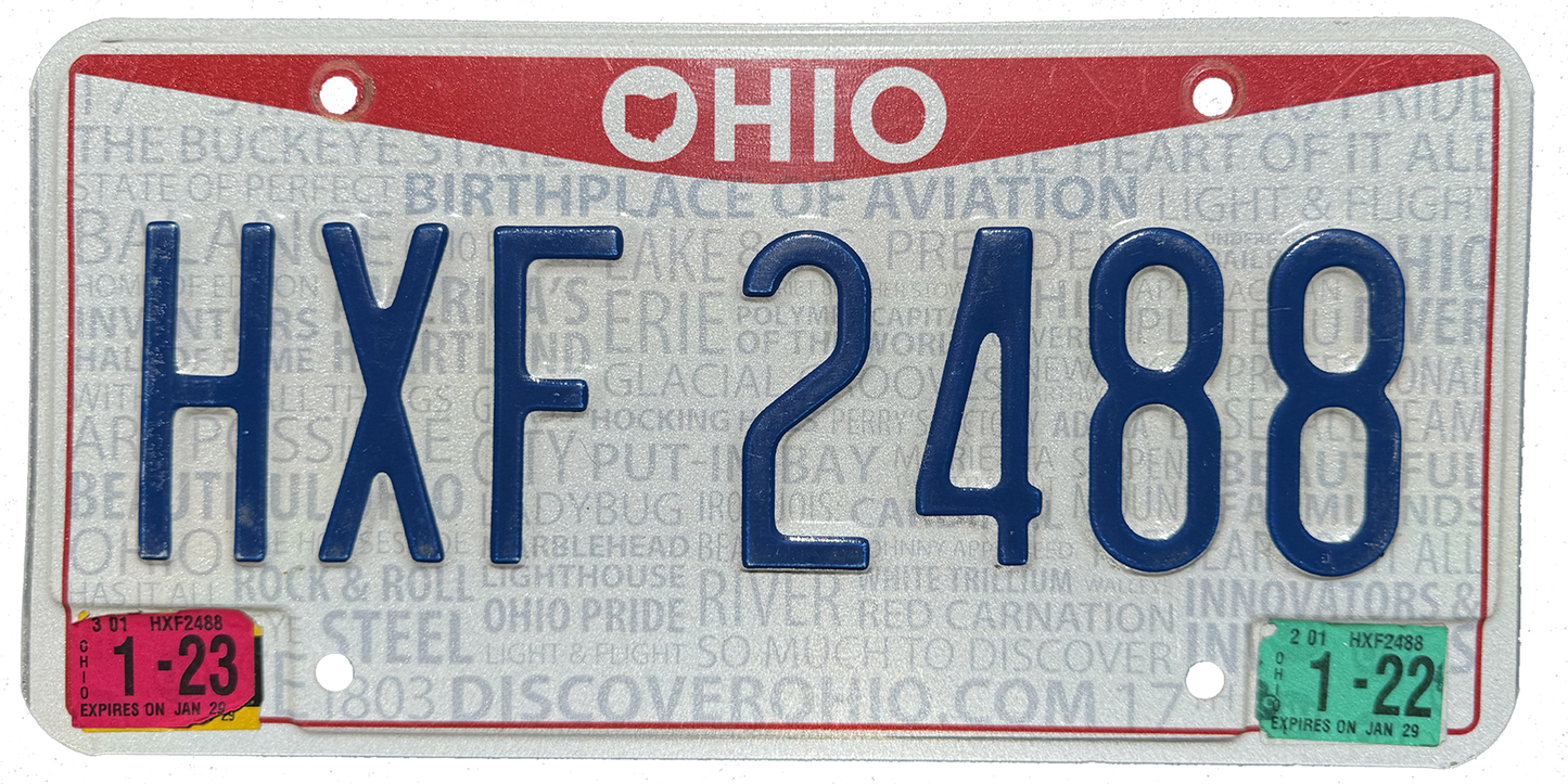 Ohio License Plate Wrap Kit