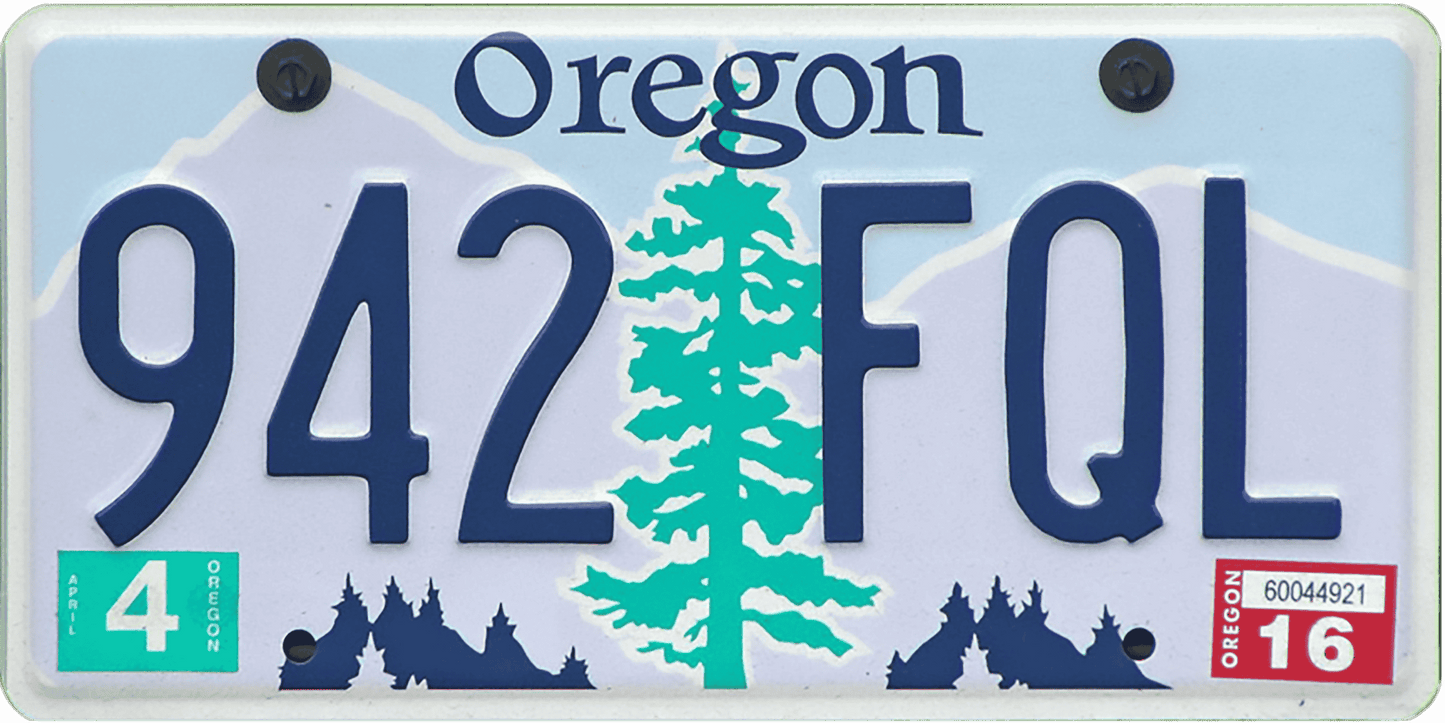 Oregon License Plate Wrap Kit