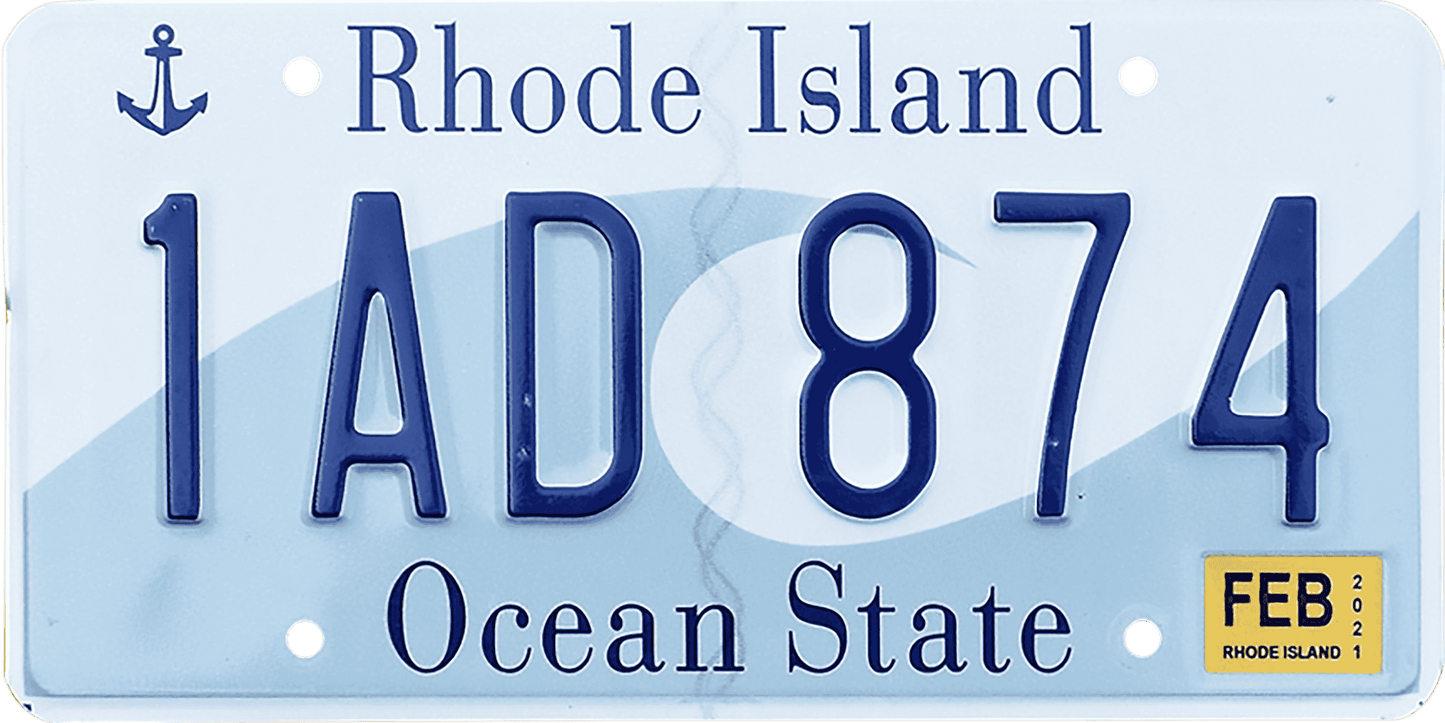 Rhode Island License Plate Wrap Kit