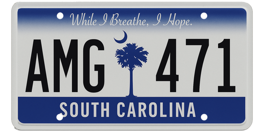 South Carolina License Plate Wrap Kit