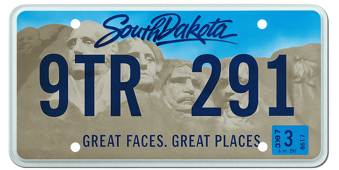 South Dakota License Plate Wrap Kit