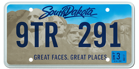South Dakota License Plate Wrap Kit