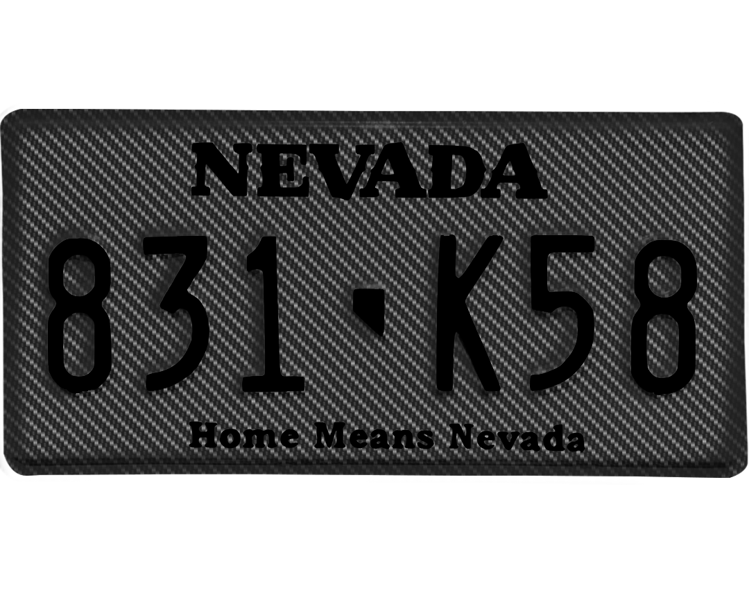 Nevada License Plate Wrap Kit PlateWraps
