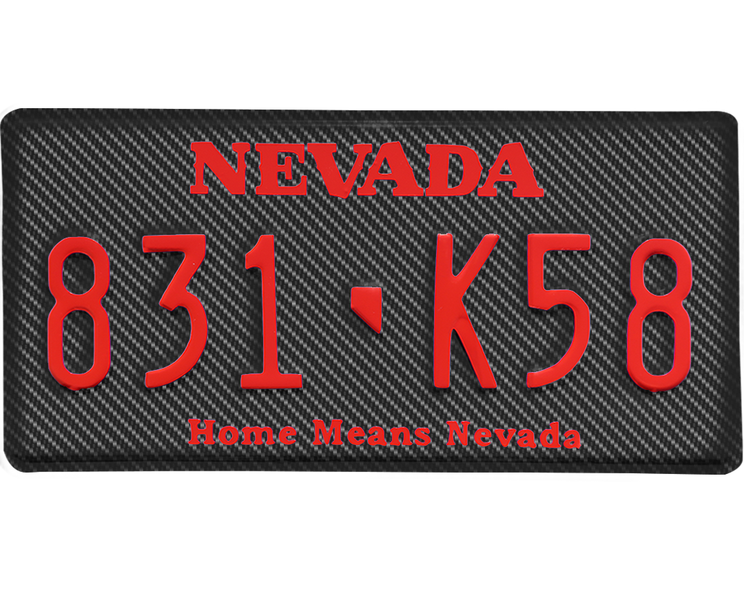 Nevada License Plate Wrap Kit