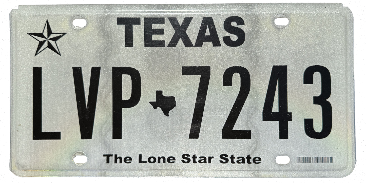 Texas License Plate Wrap Kit