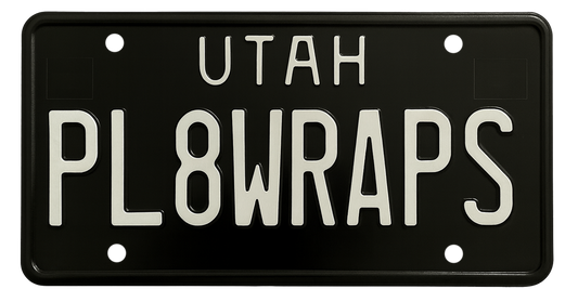 Utah License Plate Wrap Kit
