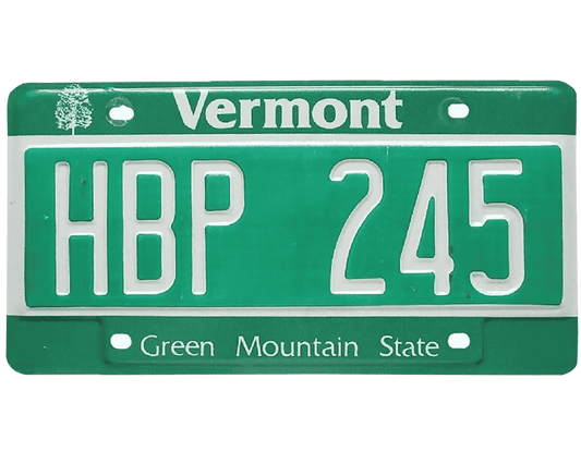 Vermont License Plate Wrap Kit