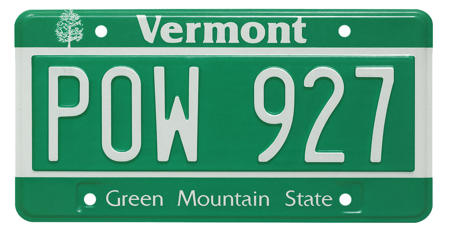 Vermont License Plate Wrap Kit