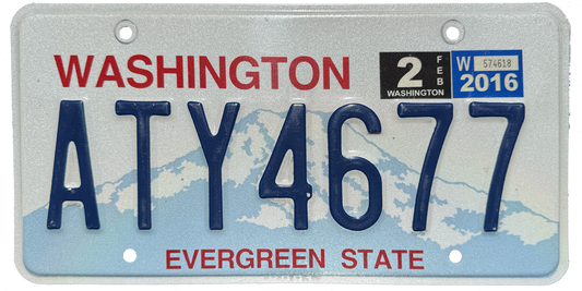 Washington License Plate Wrap Kit