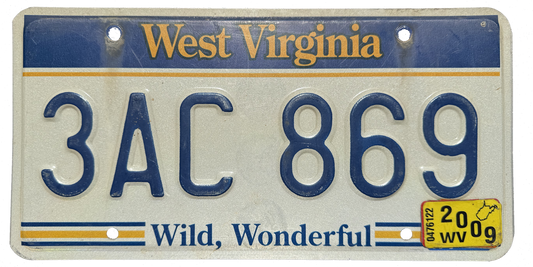 West Virginia License Plate Wrap Kit