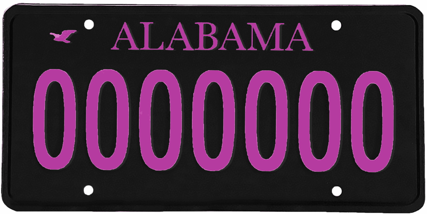 Alabama License Plate Wrap Kit