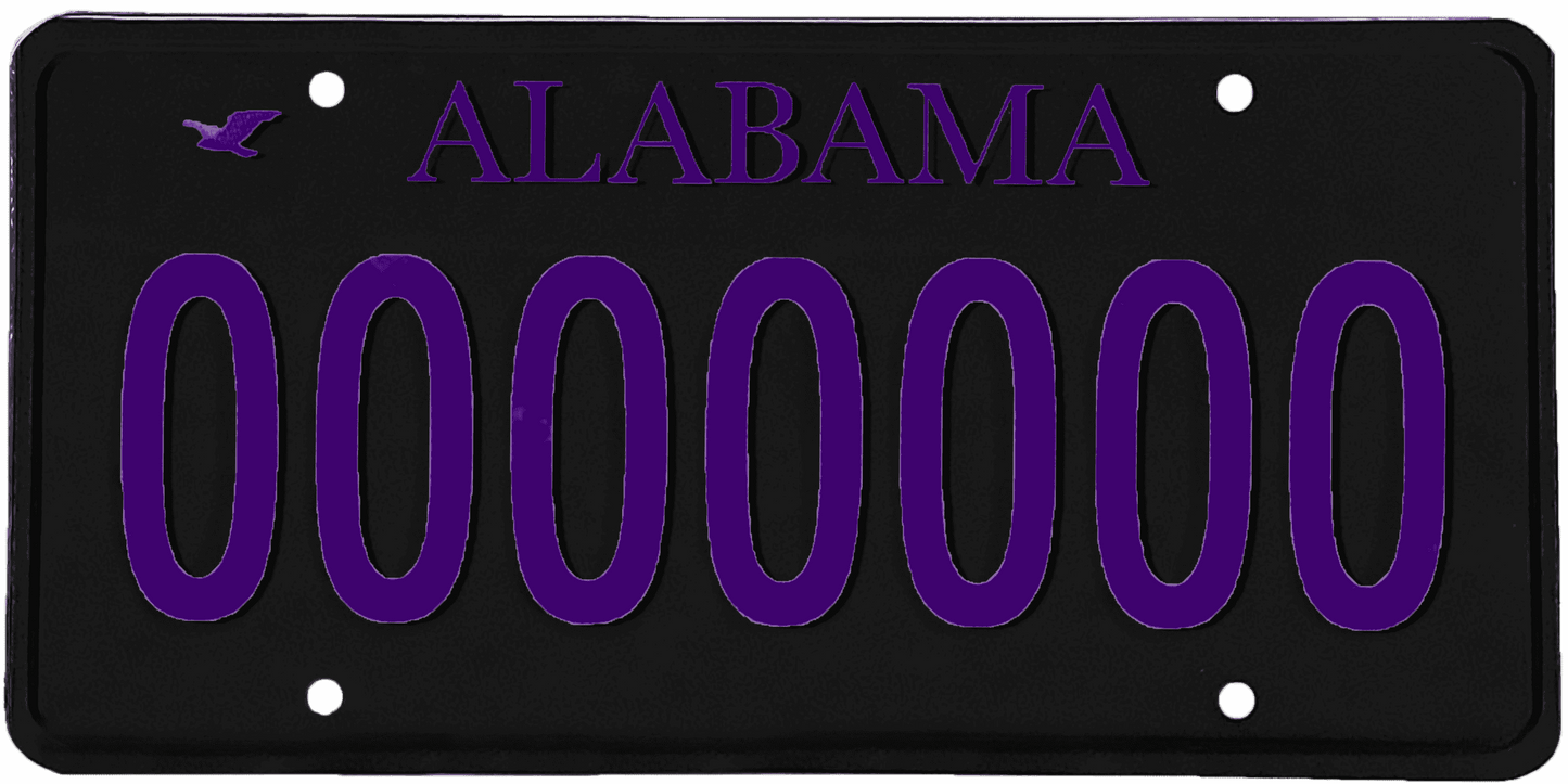 Alabama License Plate Wrap Kit