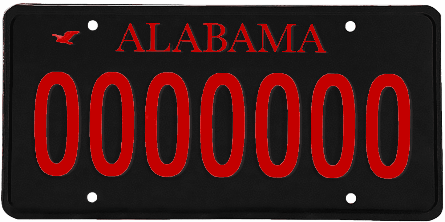 Alabama License Plate Wrap Kit