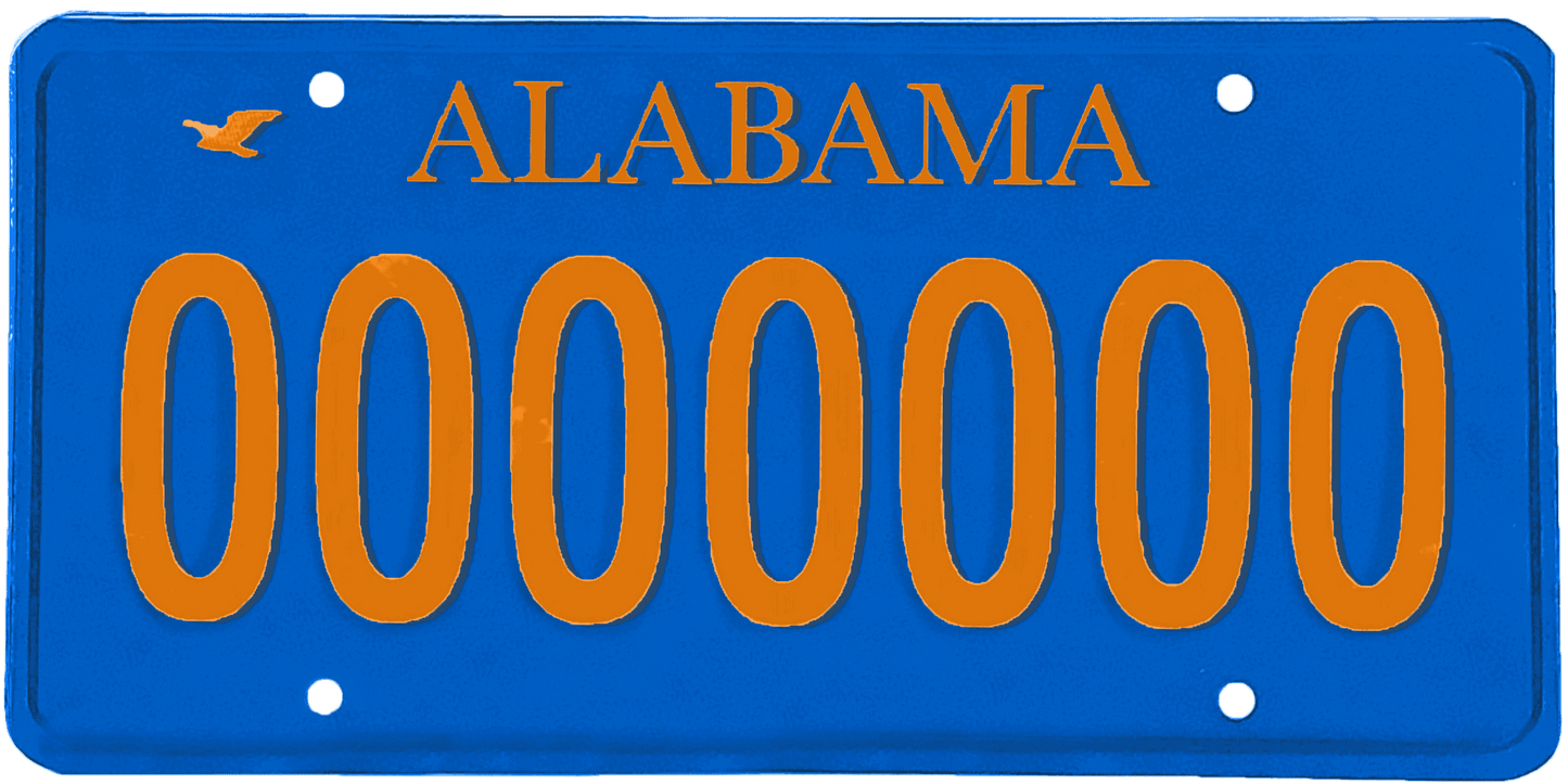 Alabama License Plate Wrap Kit