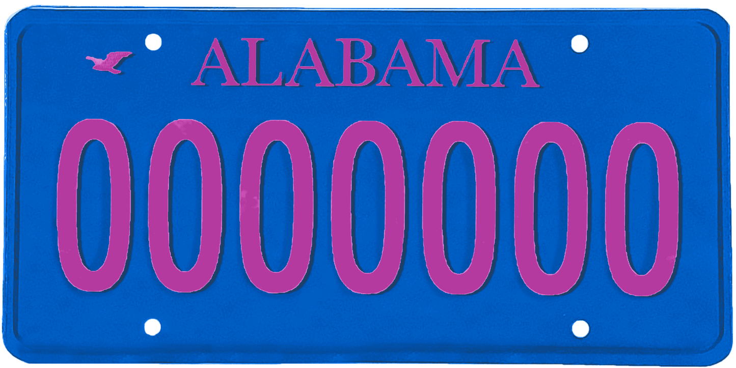 Alabama License Plate Wrap Kit