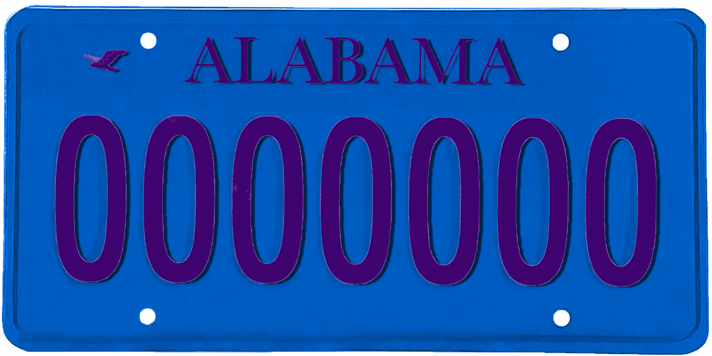 Alabama License Plate Wrap Kit