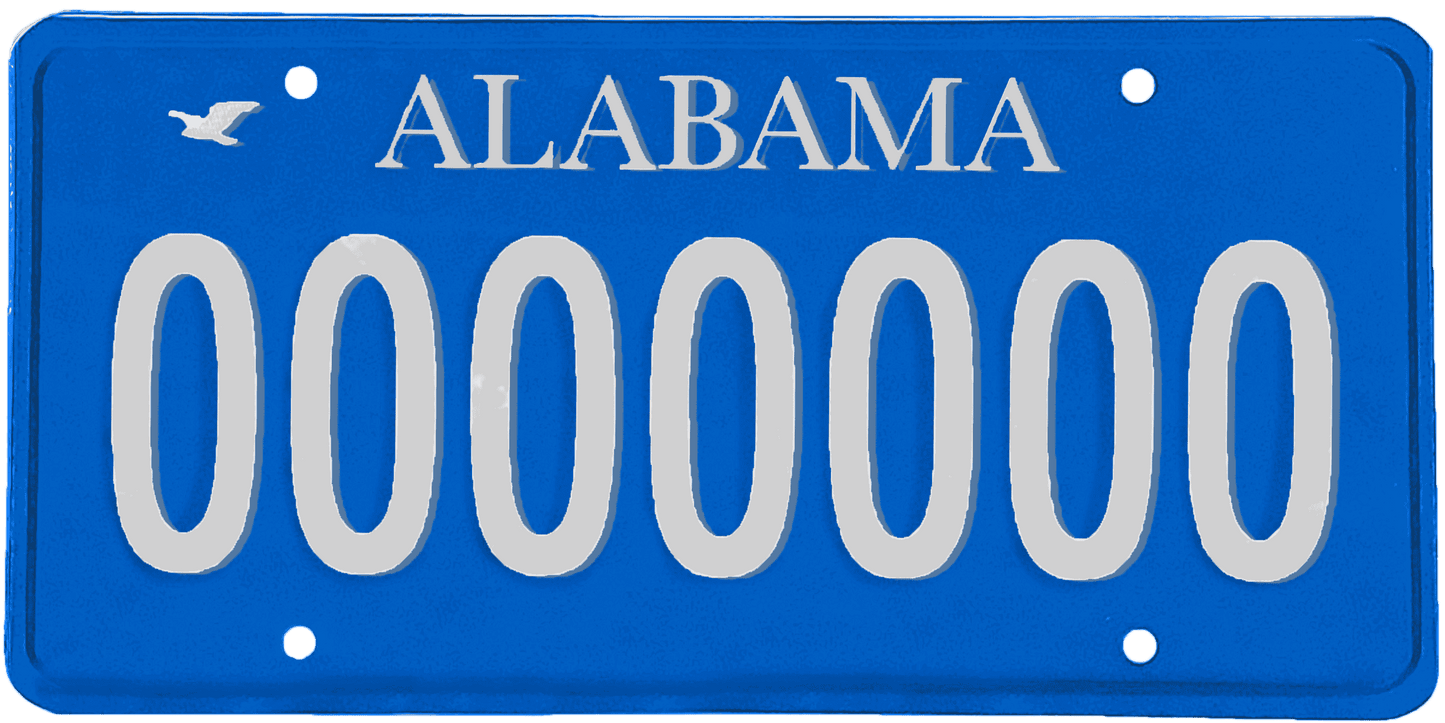 Alabama License Plate Wrap Kit