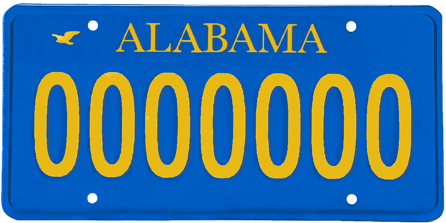 Alabama License Plate Wrap Kit