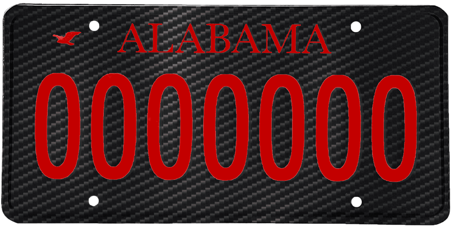 Alabama License Plate Wrap Kit