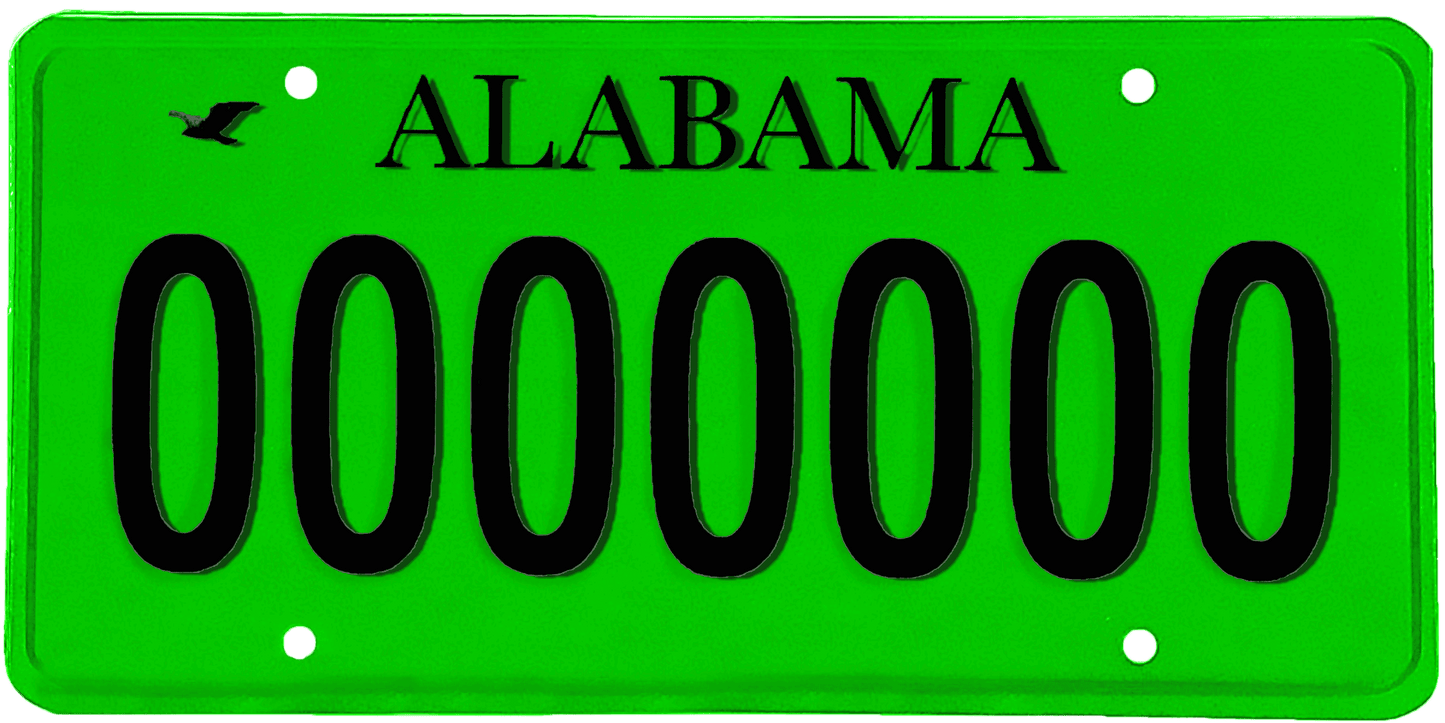 Alabama License Plate Wrap Kit