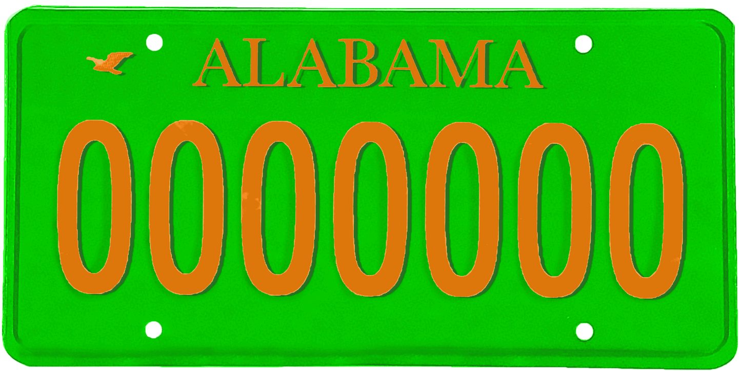 Alabama License Plate Wrap Kit