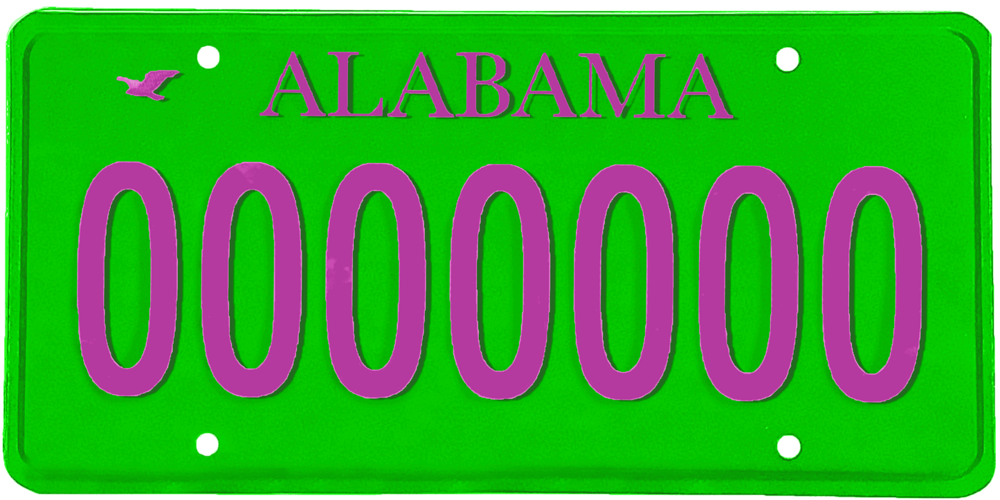 Alabama License Plate Wrap Kit