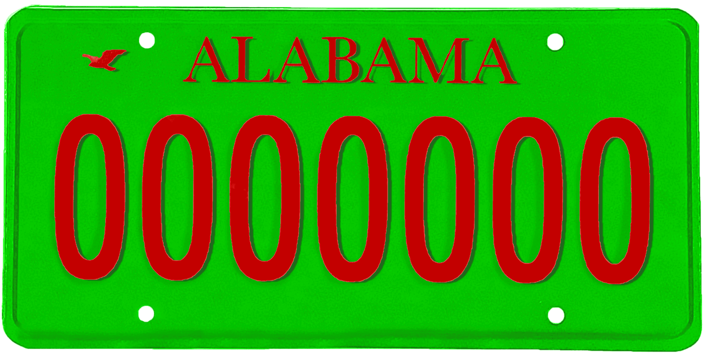 Alabama License Plate Wrap Kit