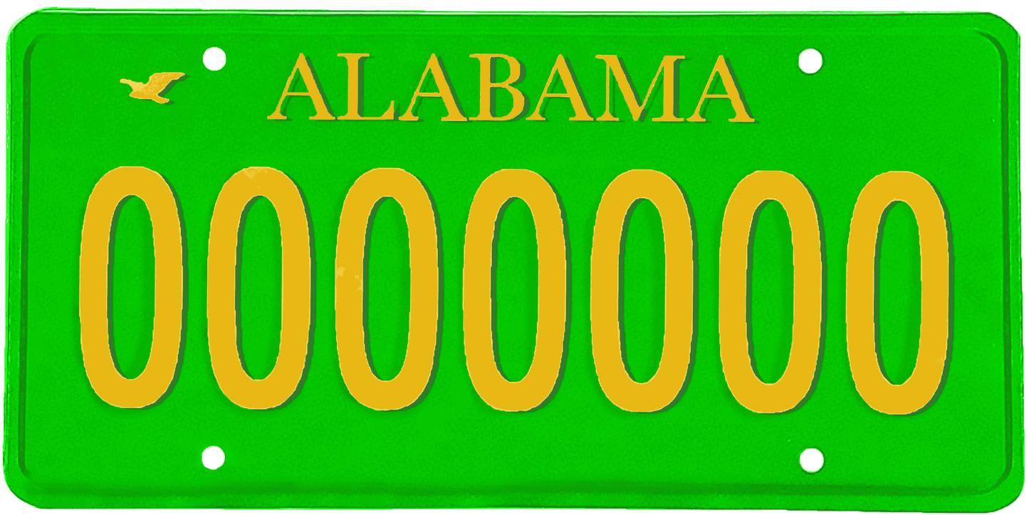 Alabama License Plate Wrap Kit