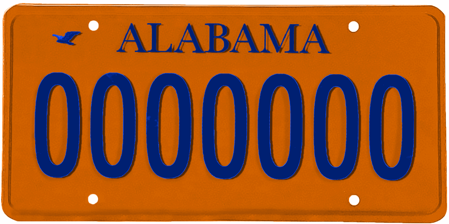 Alabama License Plate Wrap Kit