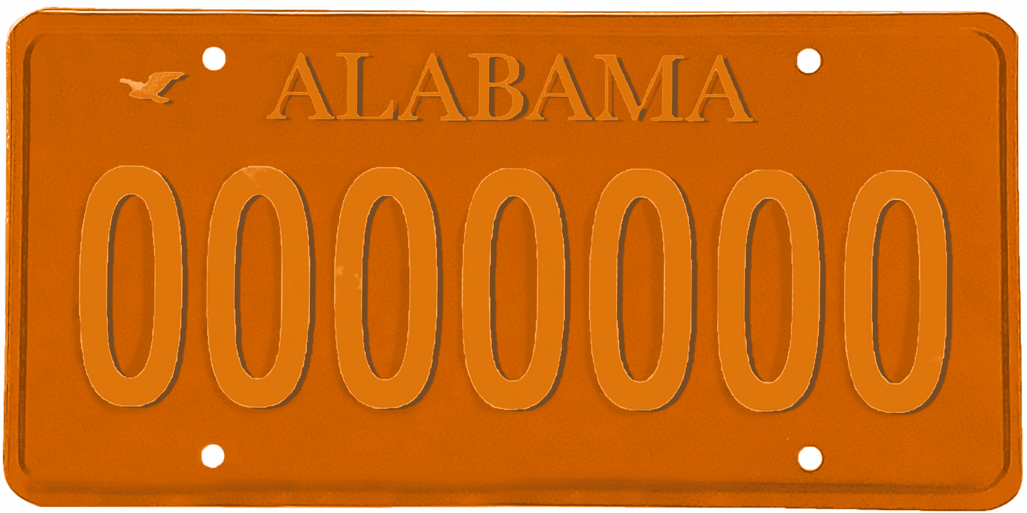 Alabama License Plate Wrap Kit