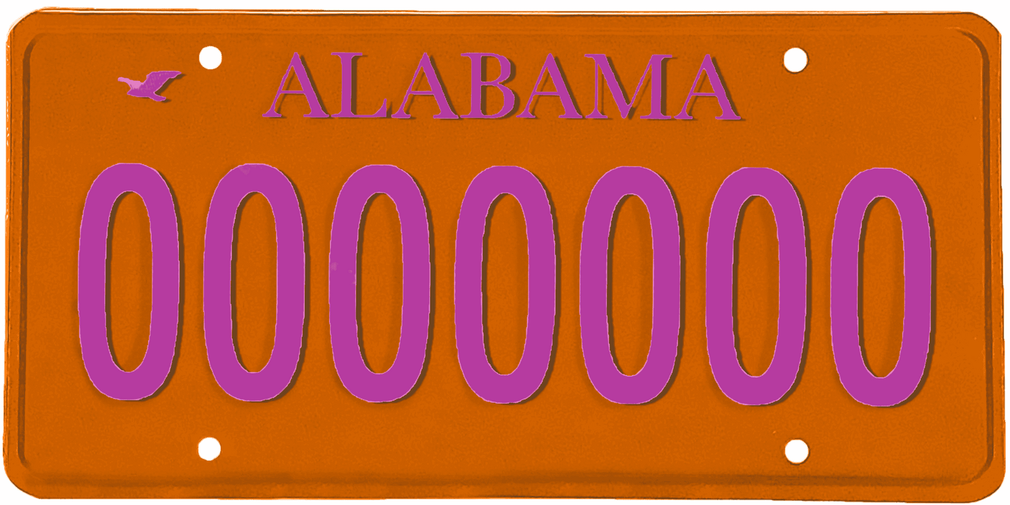 Alabama License Plate Wrap Kit