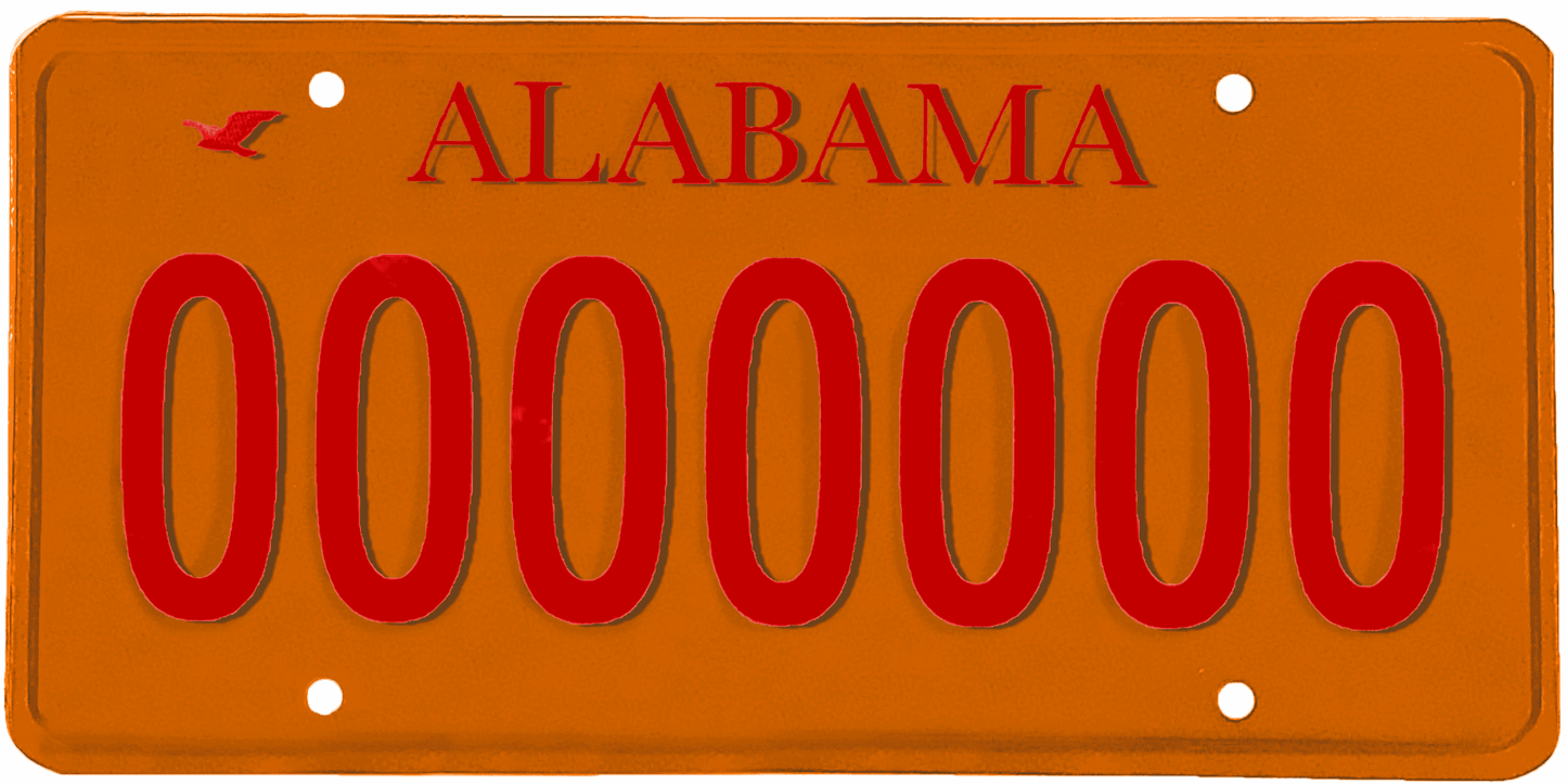 Alabama License Plate Wrap Kit