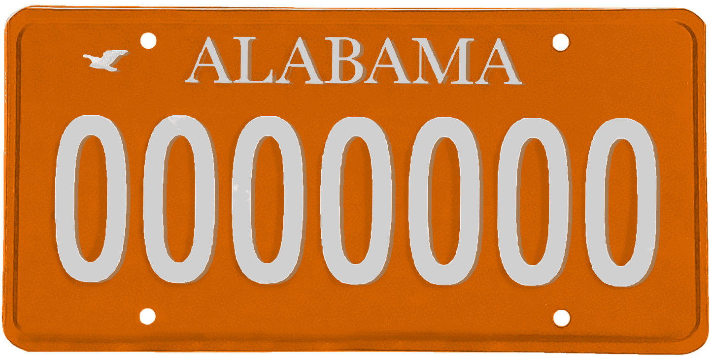 Alabama License Plate Wrap Kit