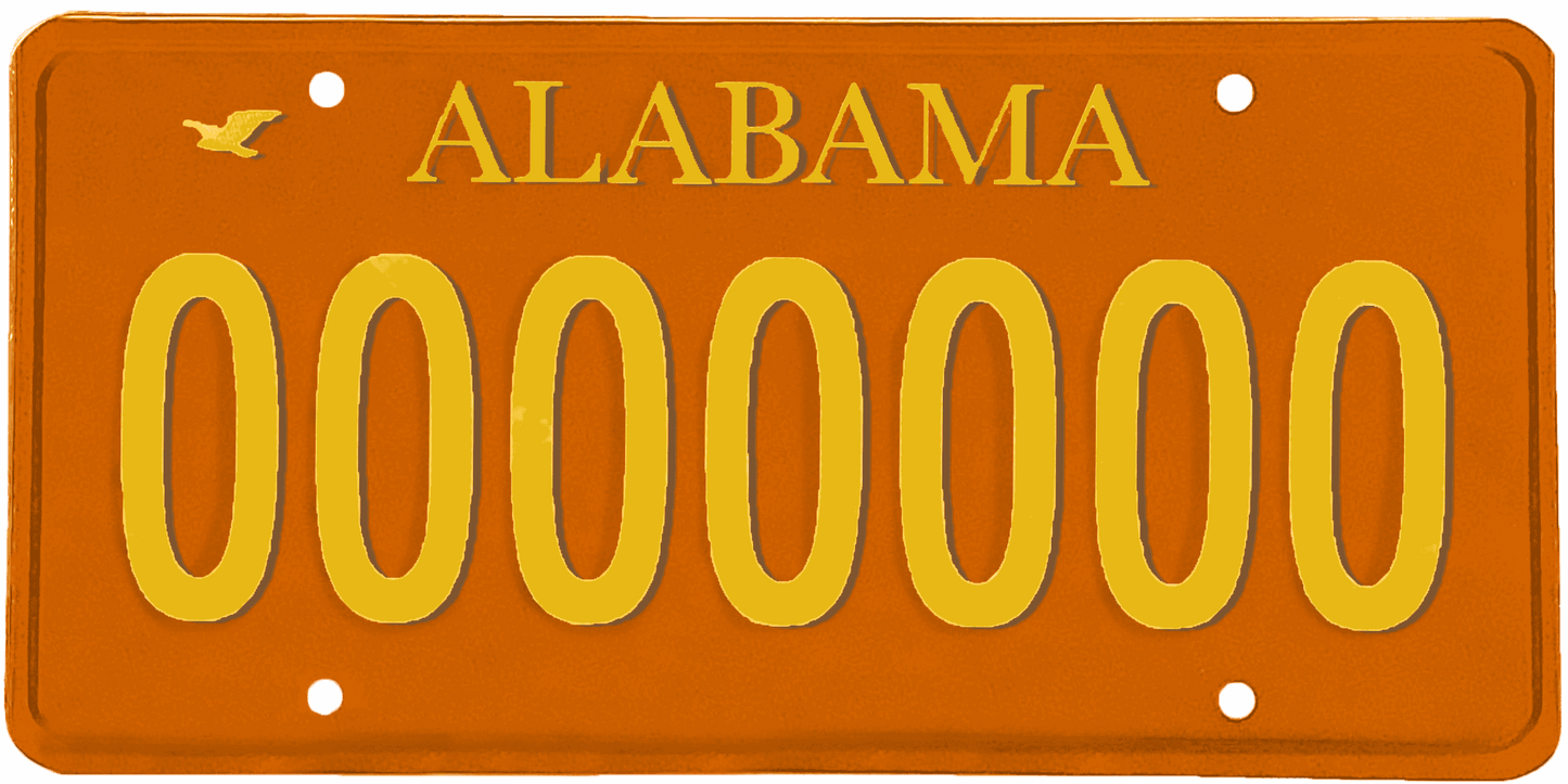 Alabama License Plate Wrap Kit