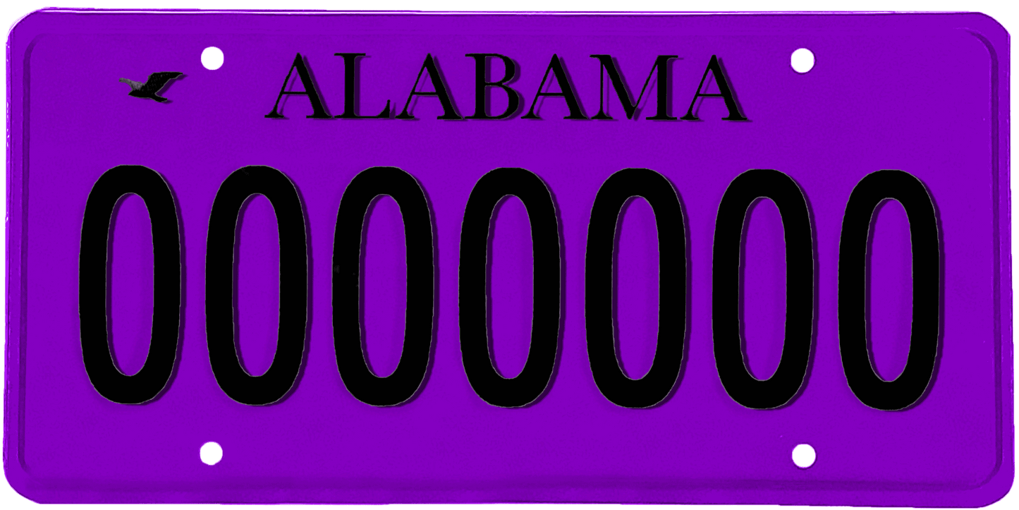 Alabama License Plate Wrap Kit