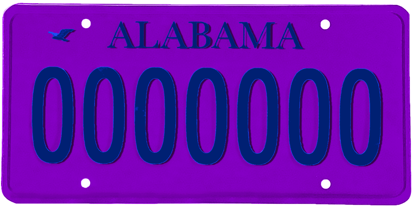 Alabama License Plate Wrap Kit