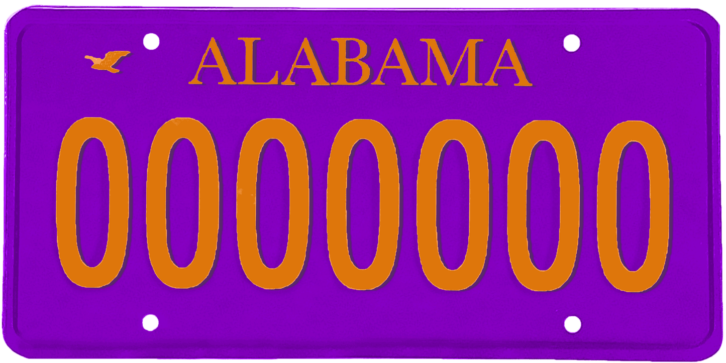 Alabama License Plate Wrap Kit