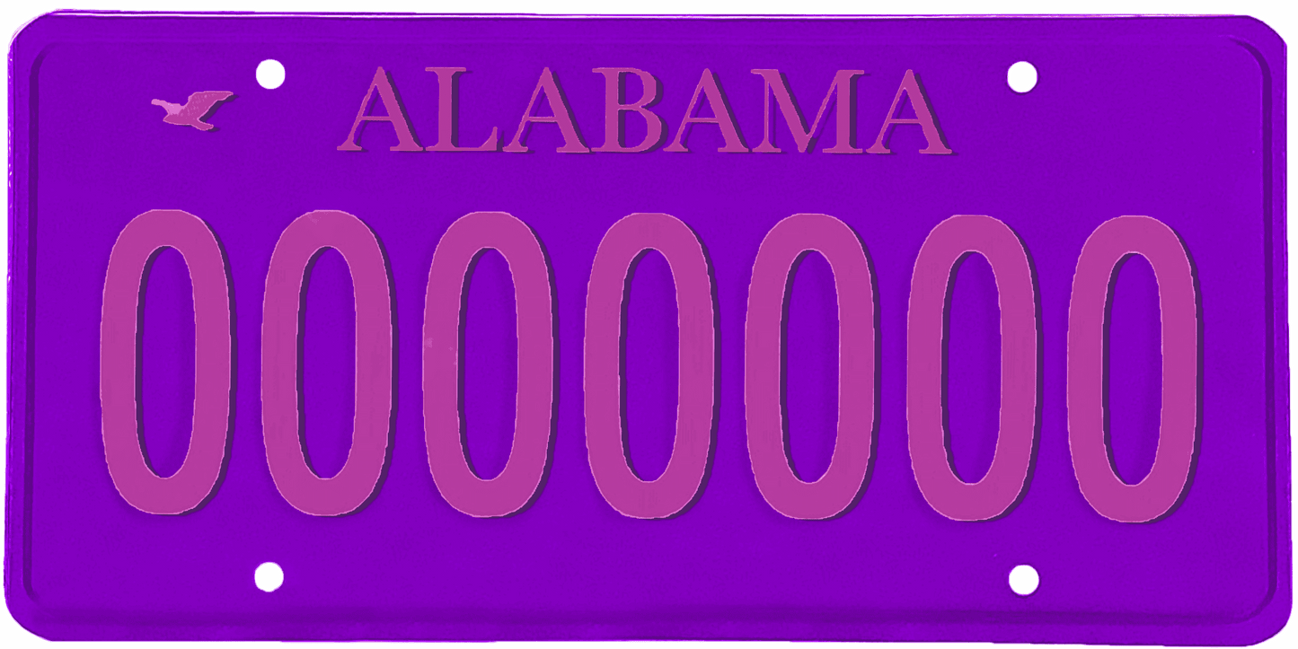 Alabama License Plate Wrap Kit