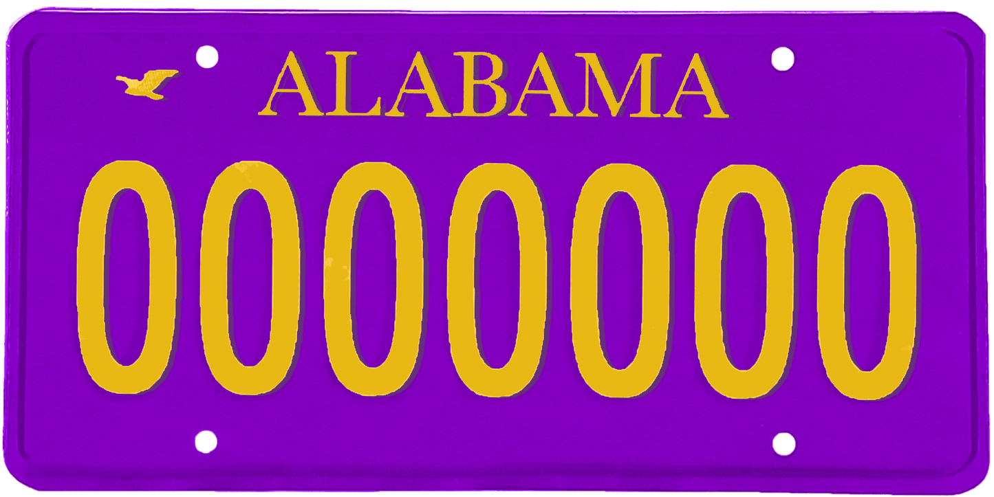 Alabama License Plate Wrap Kit