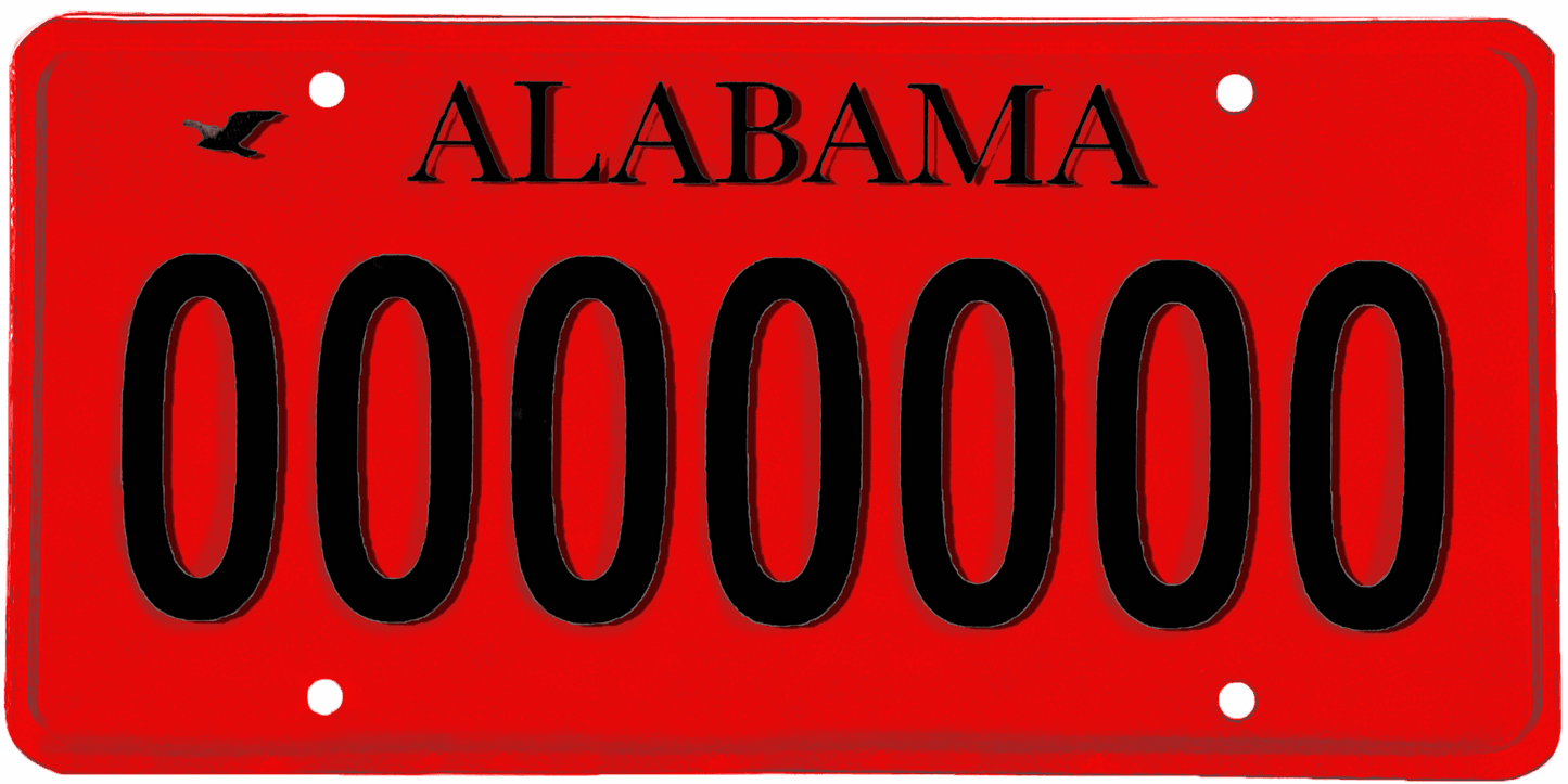 Alabama License Plate Wrap Kit