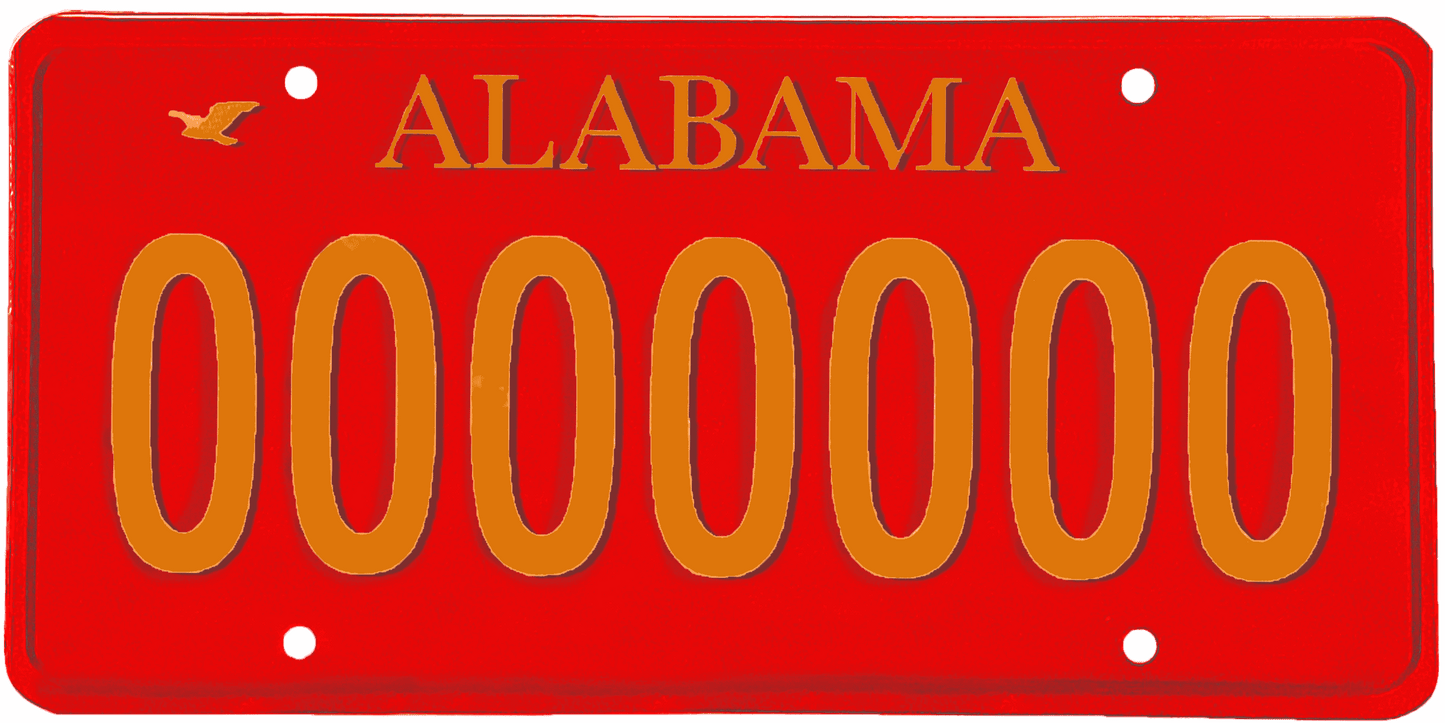 Alabama License Plate Wrap Kit