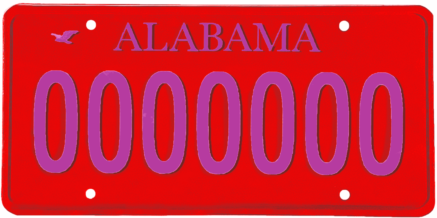 Alabama License Plate Wrap Kit